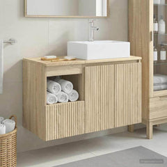 Bathroom Cabinet Set 2 pcs 79.5 x 41 x 79.5 cm Sonoma oak