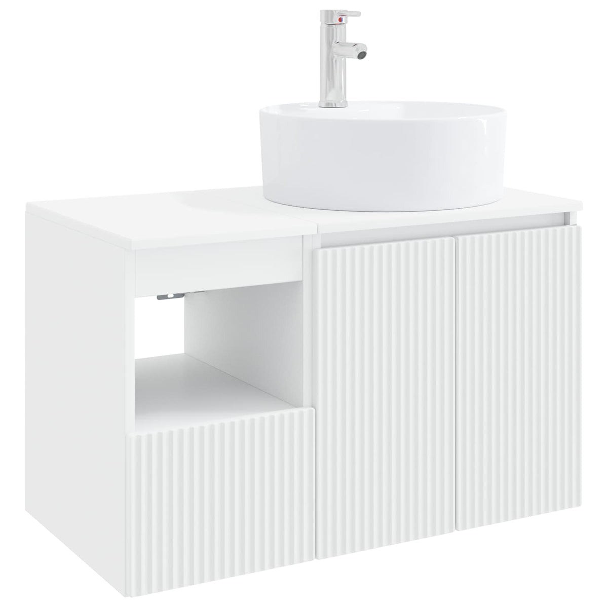 Bathroom Cabinet Set 2 pcs 79.5 x 44.5 x 82 cm White