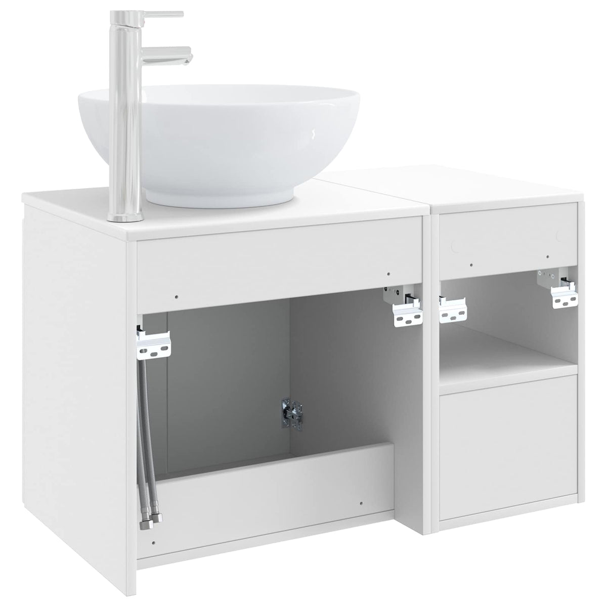 Bathroom Cabinet Set 2 pcs 79.5 x 44.5 x 80 cm White