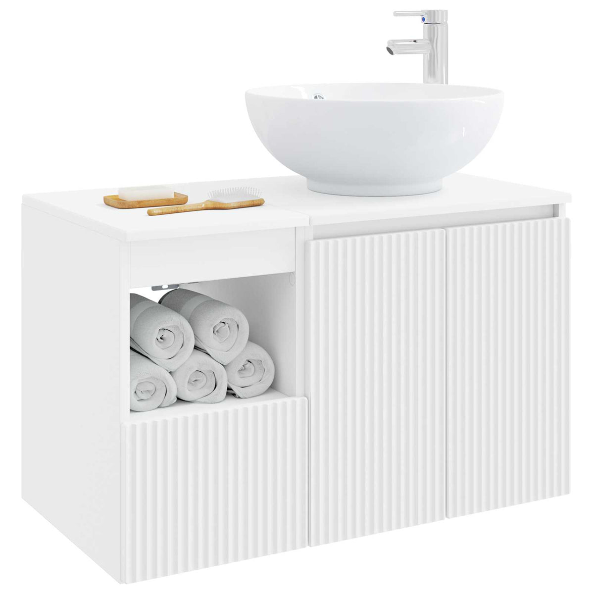 Bathroom Cabinet Set 2 pcs 79.5 x 44.5 x 80 cm White