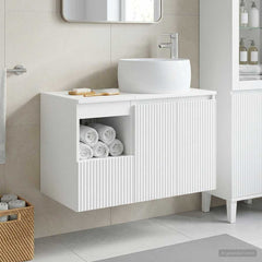 Bathroom Cabinet Set 2 pcs 79.5 x 44.5 x 80 cm White