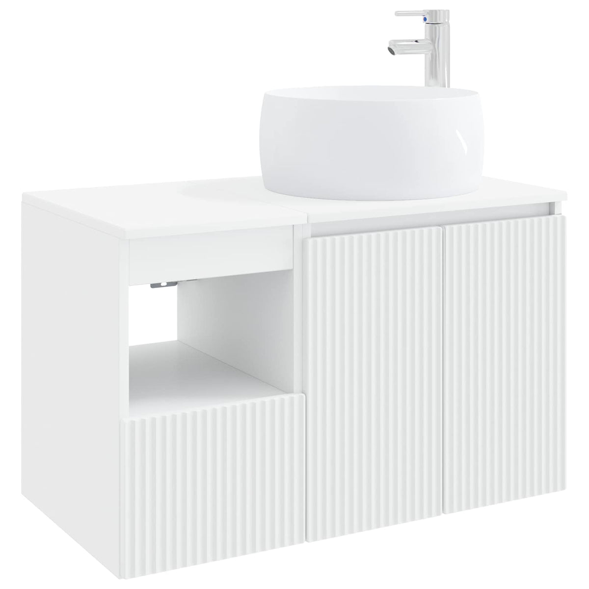 Bathroom Cabinet Set 2 pcs 79.5 x 44.5 x 80 cm White