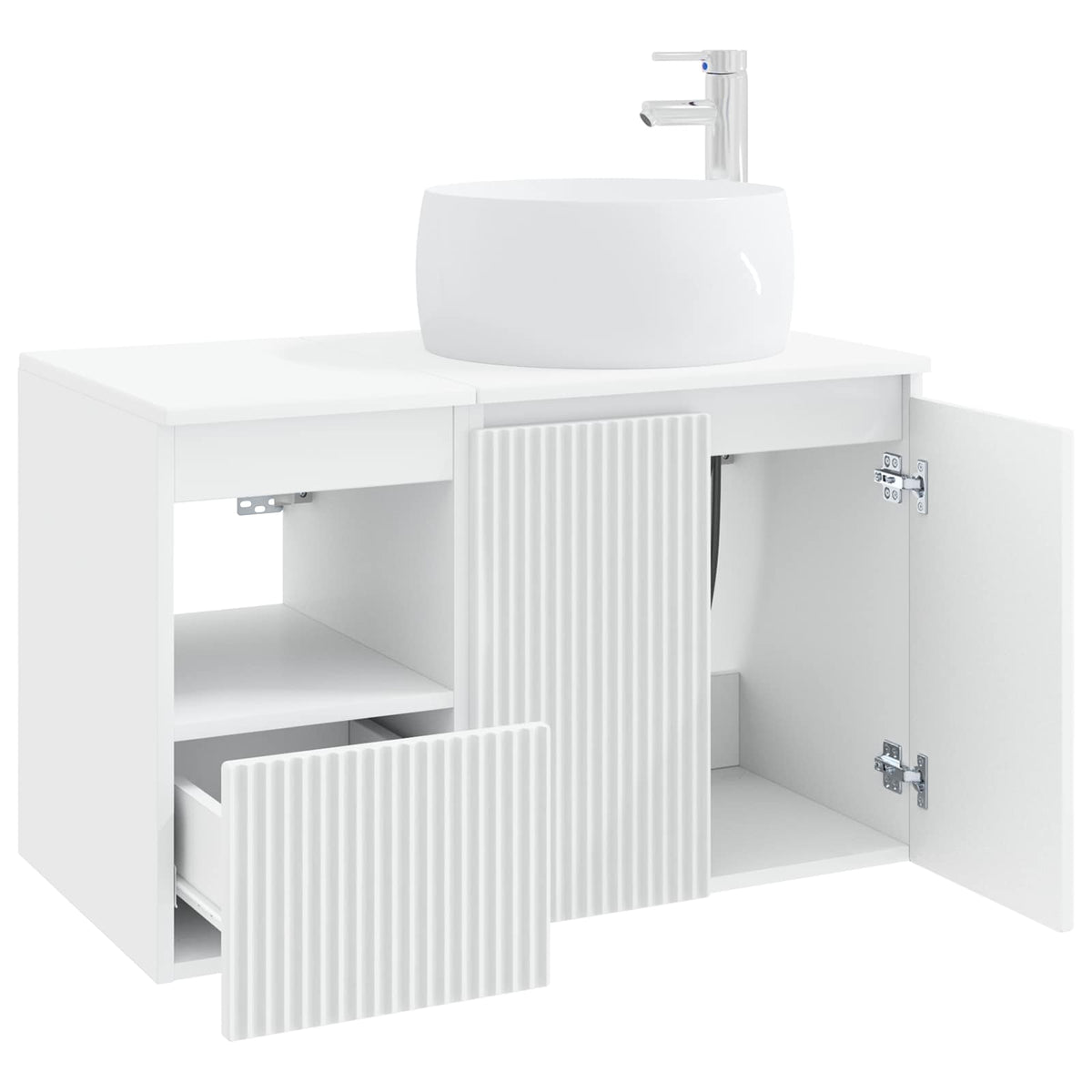 Bathroom Cabinet Set 2 pcs 79.5 x 44.5 x 80 cm White
