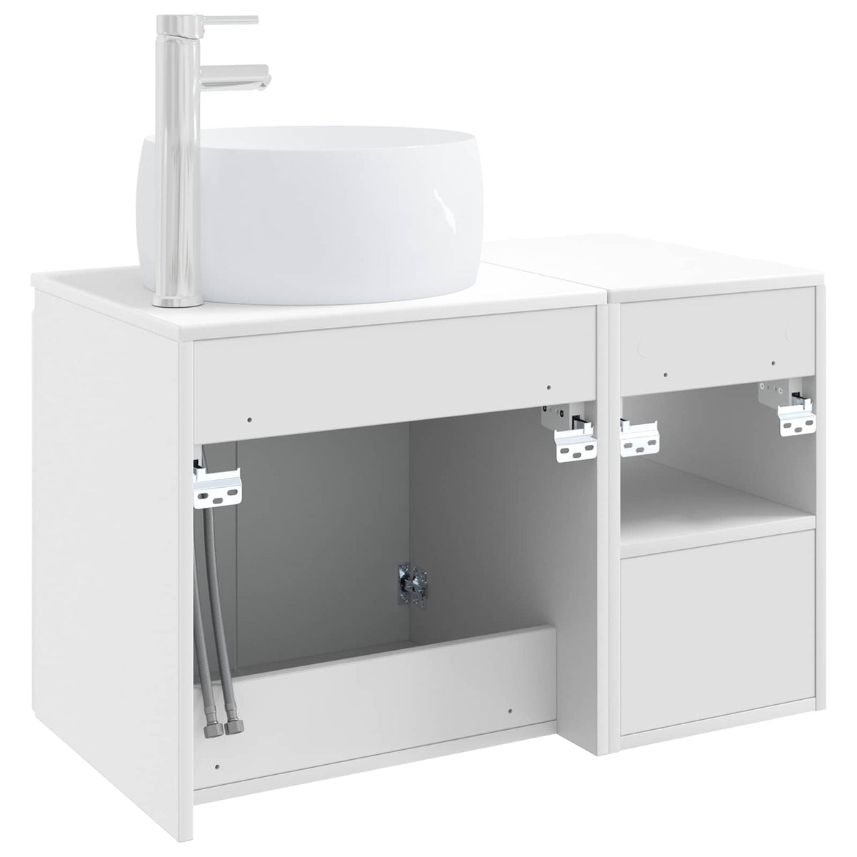 Bathroom Cabinet Set 2 pcs 79.5 x 44.5 x 80 cm White