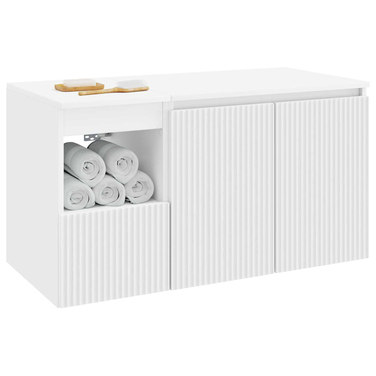 Bathroom Cabinet Set 2 pcs 92.5 x 44.5 x 50 cm White