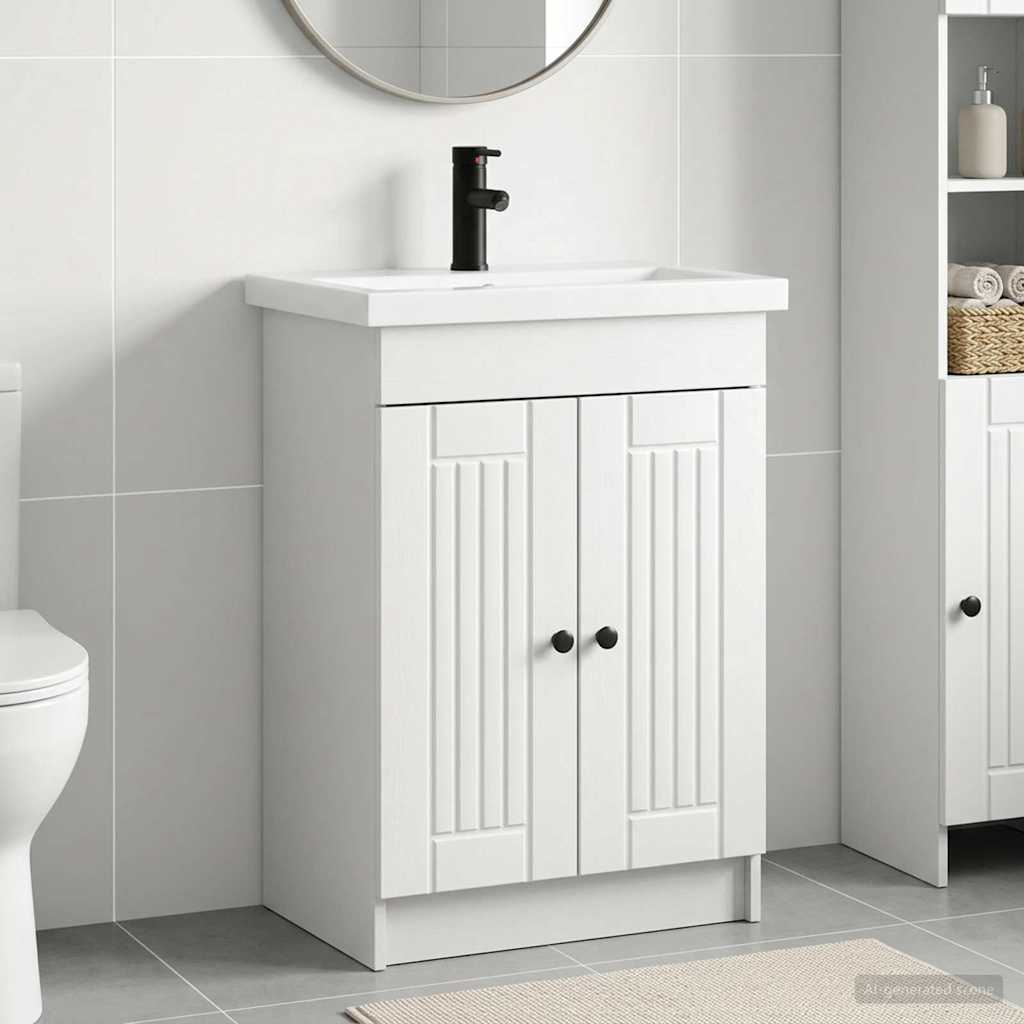 Bathroom Furniture Depth 37.5 cm White 56 cm