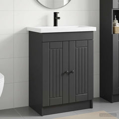 Bathroom Furniture Depth 37.5 cm Black 78.5 cm