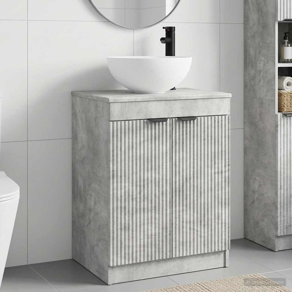 Bathroom Sink Cabinet 54 x 41 x 100 cm Concrete grey
