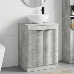 Bathroom Sink Cabinet 54 x 41 x 100 cm Concrete grey