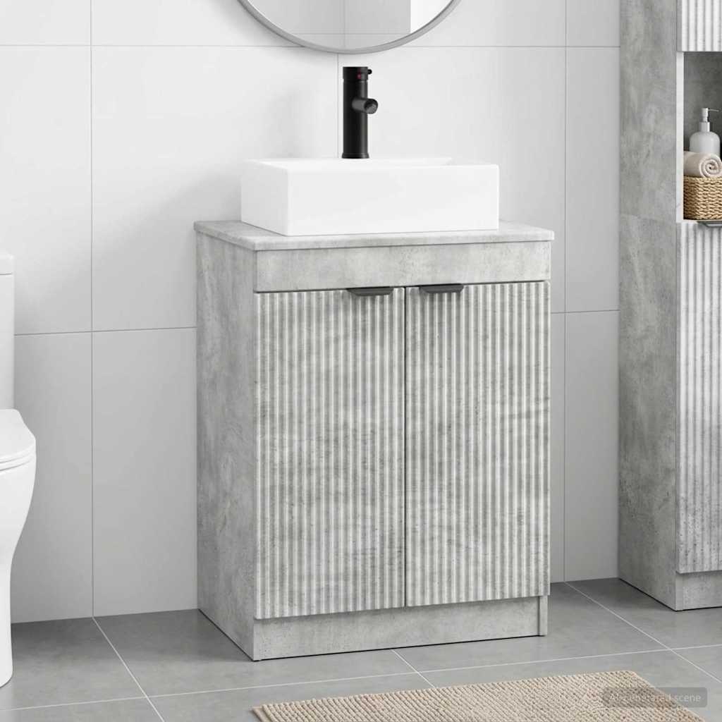 Bathroom Sink Cabinet 54 x 41 x 99.5 cm Concrete grey