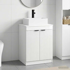 Bathroom Sink Cabinet 54 x 41 x 99.5 cm High gloss white