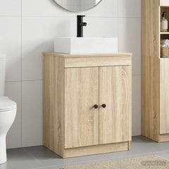 Bathroom Sink Cabinet 54 x 41 x 99.5 cm Sonoma oak