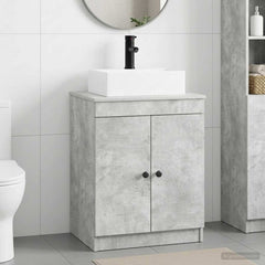 Bathroom Sink Cabinet 54 x 41 x 99.5 cm Concrete grey