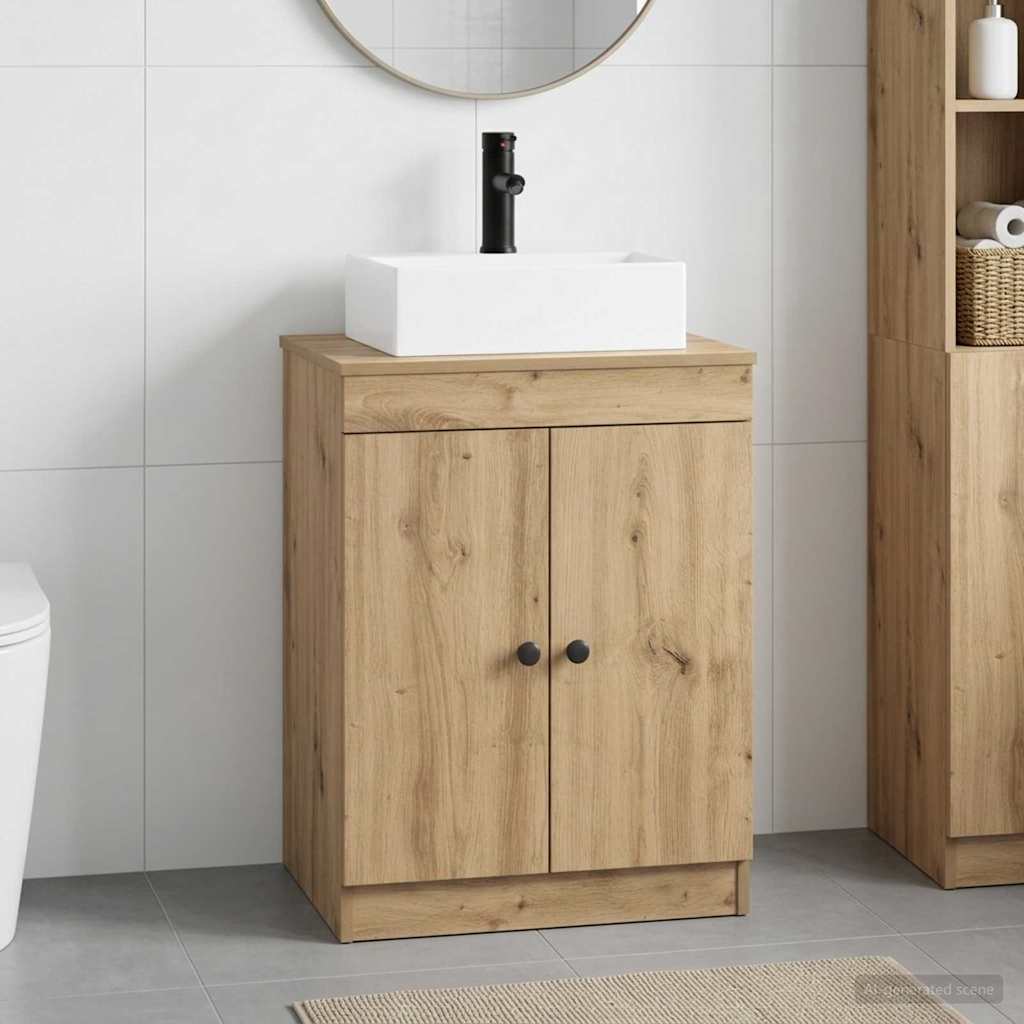 Bathroom Sink Cabinet 54 x 41 x 99.5 cm Artisan oak