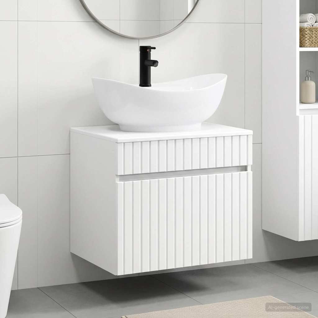Bathroom Sink Cabinet 59 x 44.5 x 80 cm White
