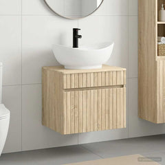 Bathroom Sink Cabinet 59 x 44.5 x 80 cm Sonoma oak
