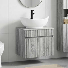 Bathroom Sink Cabinet 59 x 44.5 x 80 cm Grey sonoma