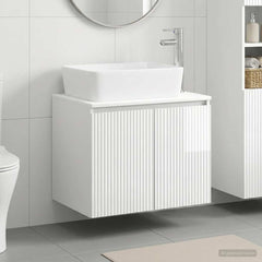 Bathroom Sink Cabinet 62.5 x 44.5 x 80 cm High gloss white