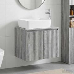Bathroom Sink Cabinet 62.5 x 44.5 x 80 cm Grey sonoma