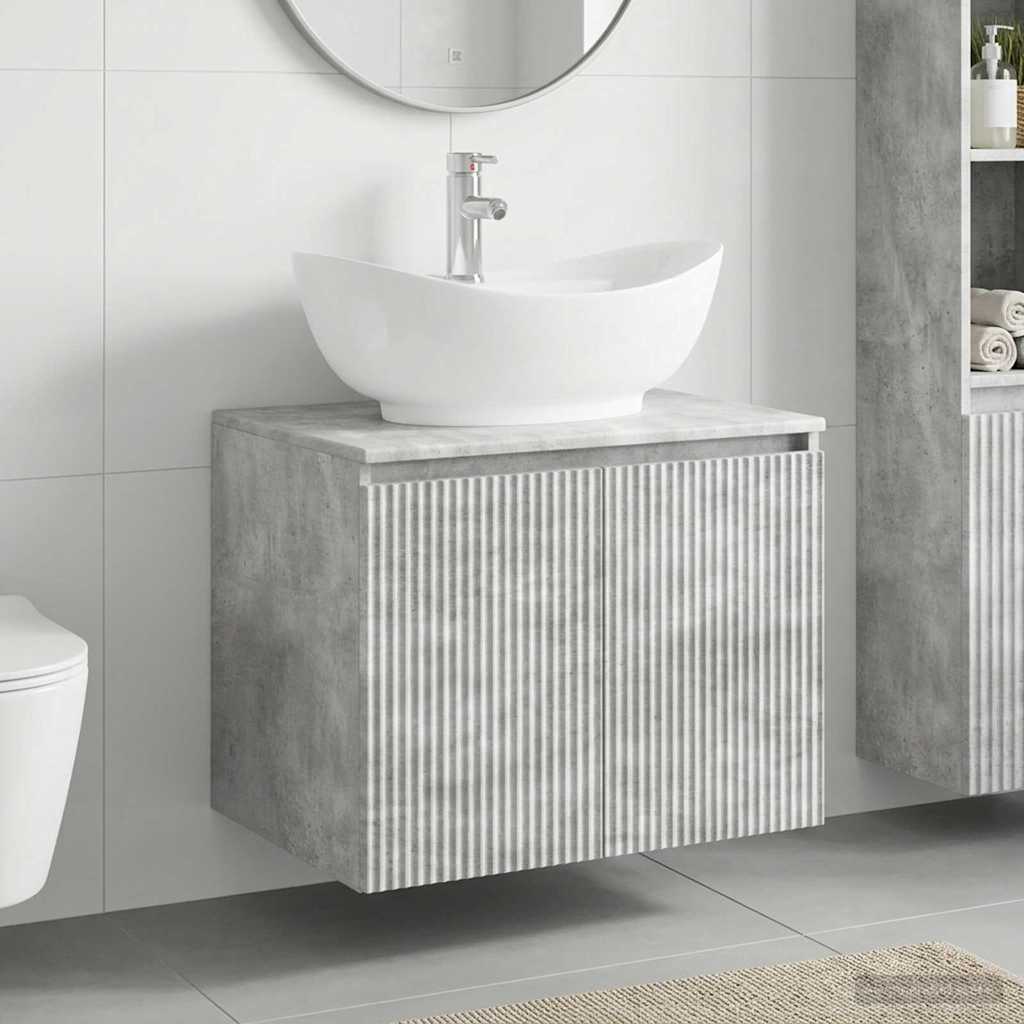 Bathroom Sink Cabinet 62.5 x 44.5 x 80 cm Concrete grey