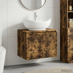 Bathroom Sink Cabinet 62.5 x 44.5 x 80 cm Smoked oak