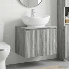 Bathroom Sink Cabinet 62.5 x 44.5 x 80 cm Grey sonoma