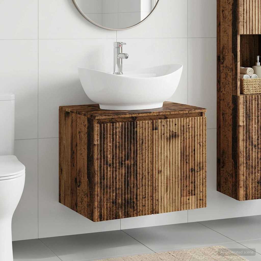 Bathroom Sink Cabinet 62.5 x 44.5 x 80 cm Old wood