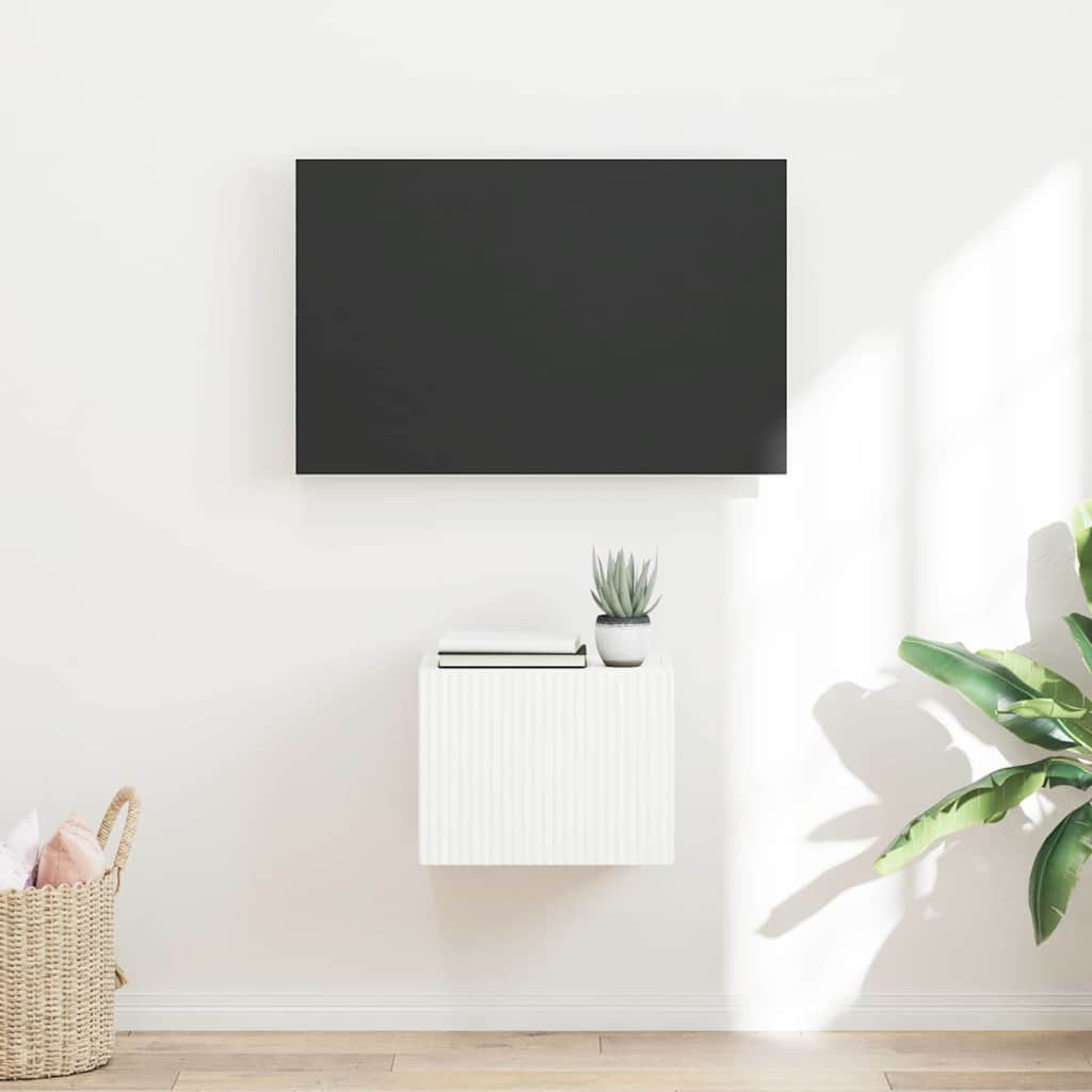 vidaXL TV Wall Cabinet 39 x 31 x 29.5 cm White Engineered Wood 1