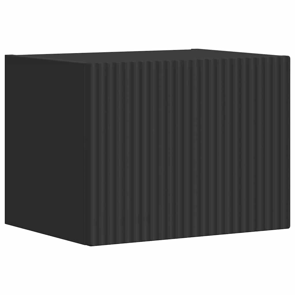 vidaXL TV Wall Cabinet 39 x 31 x 29.5 cm Black Engineered Wood 2