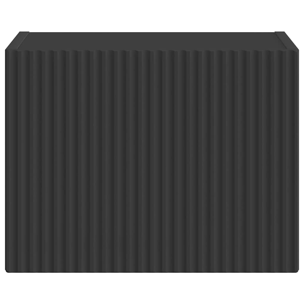 vidaXL TV Wall Cabinet 39 x 31 x 29.5 cm Black Engineered Wood 6
