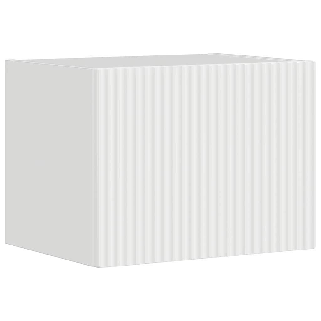 vidaXL TV Wall Cabinet 39 x 31 x 29.5 cm Gloss White Engineered Wood 2