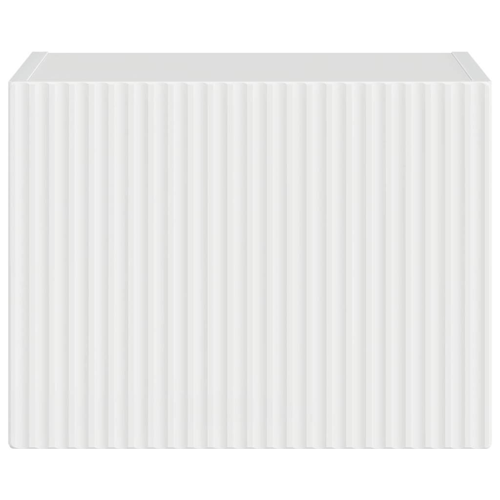 vidaXL TV Wall Cabinet 39 x 31 x 29.5 cm Gloss White Engineered Wood 6