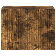 vidaXL TV Wall Cabinet 39 x 31 x 29.5 cm Smoked Oak Engineered Wood 6
