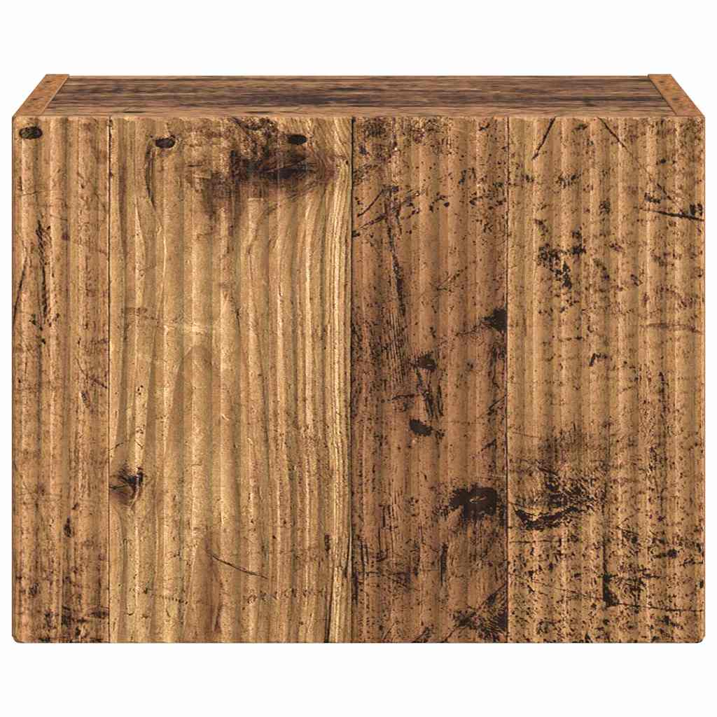 vidaXL TV Wall Cabinet 39 x 31 x 29.5 cm Old Wood Engineered Wood 6