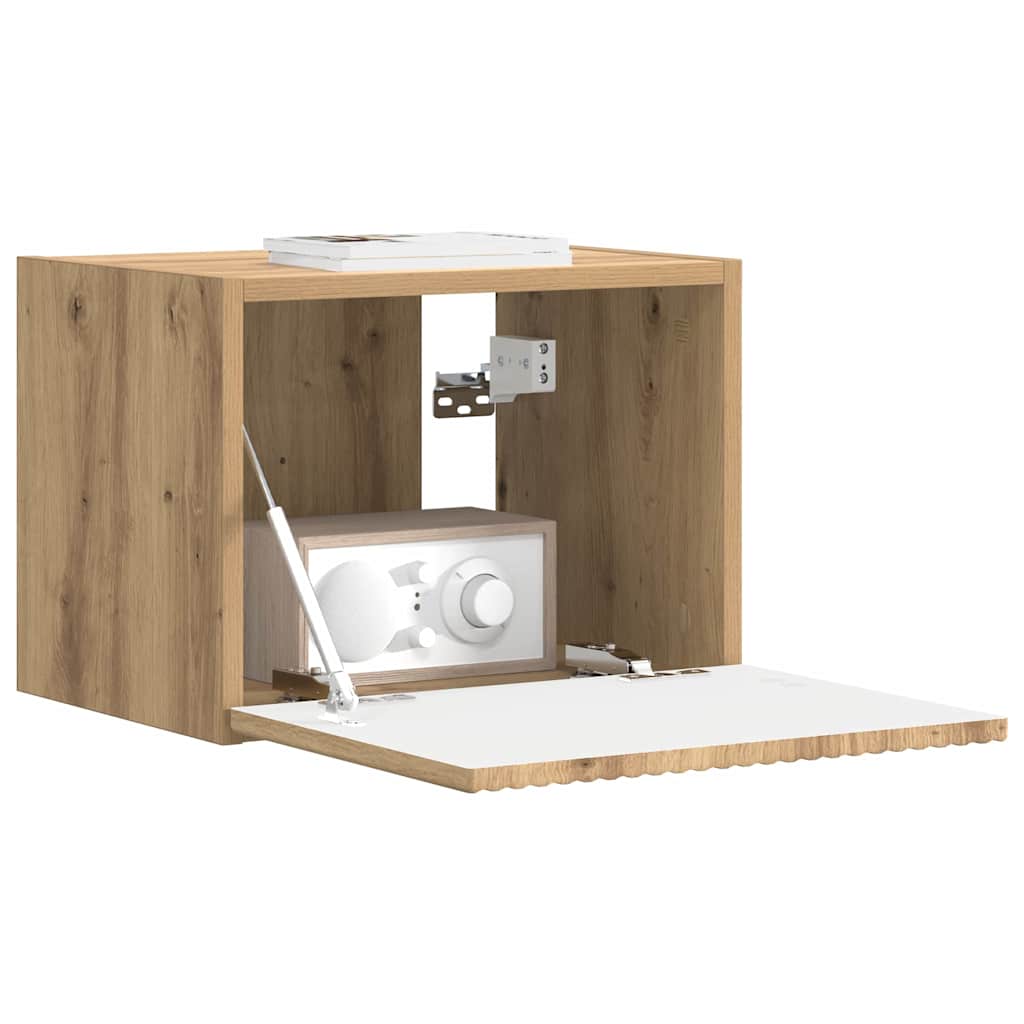 vidaXL TV Wall Cabinet 39 x 31 x 29.5 cm Artisian Oak Engineered Wood 3