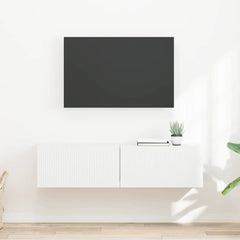 TV Wall Cabinet Engineered Wood 2 pcs 60 x 31 x 29.5 cm White