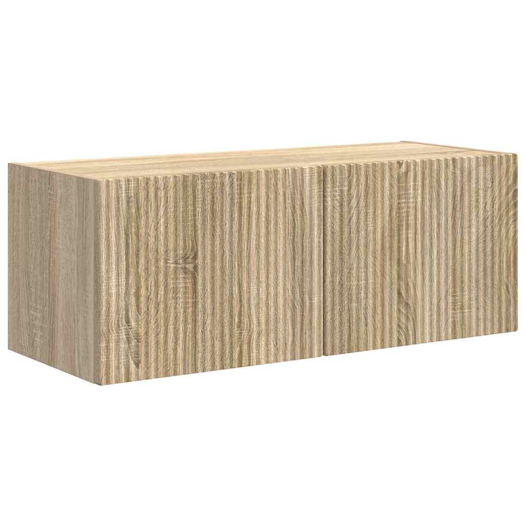 vidaXL TV Wall Cabinet 78.5 x 31 x 29.5 cm Sonoma Engineered Wood 2