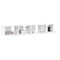 TV Wall Cabinet Engineered Wood 2 pcs 98 x 31 x 29.5 cm White