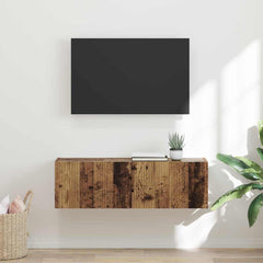 TV Wall Cabinet Engineered Wood 98 x 31 x 29.5 cm Old wood