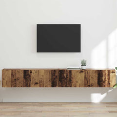TV Wall Cabinet Engineered Wood 2 pcs 98 x 31 x 29.5 cm Old wood