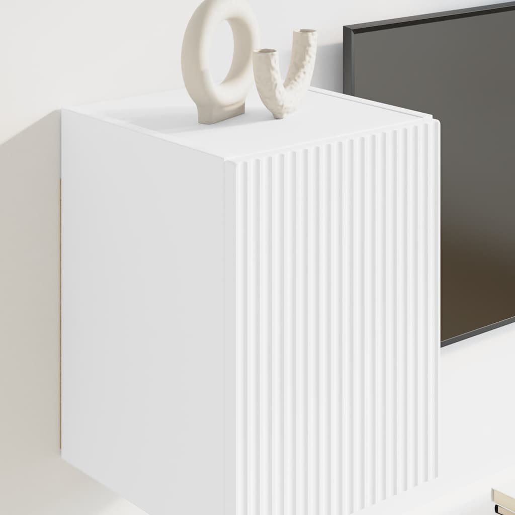 vidaXL TV Wall Cabinet 30 x 31 x 40 cm White Engineered Wood 4