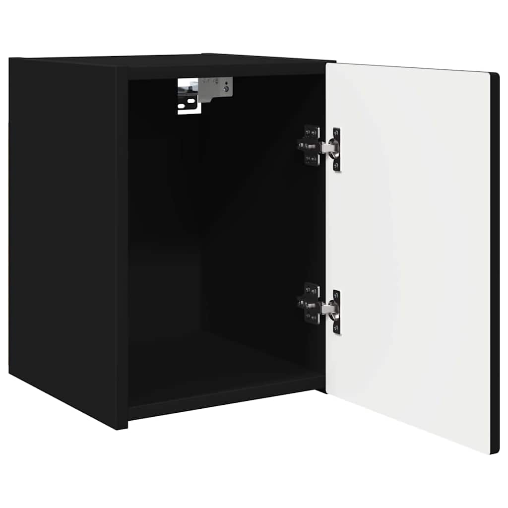 vidaXL TV Wall Cabinet 30 x 31 x 40 cm Black Engineered Wood 5