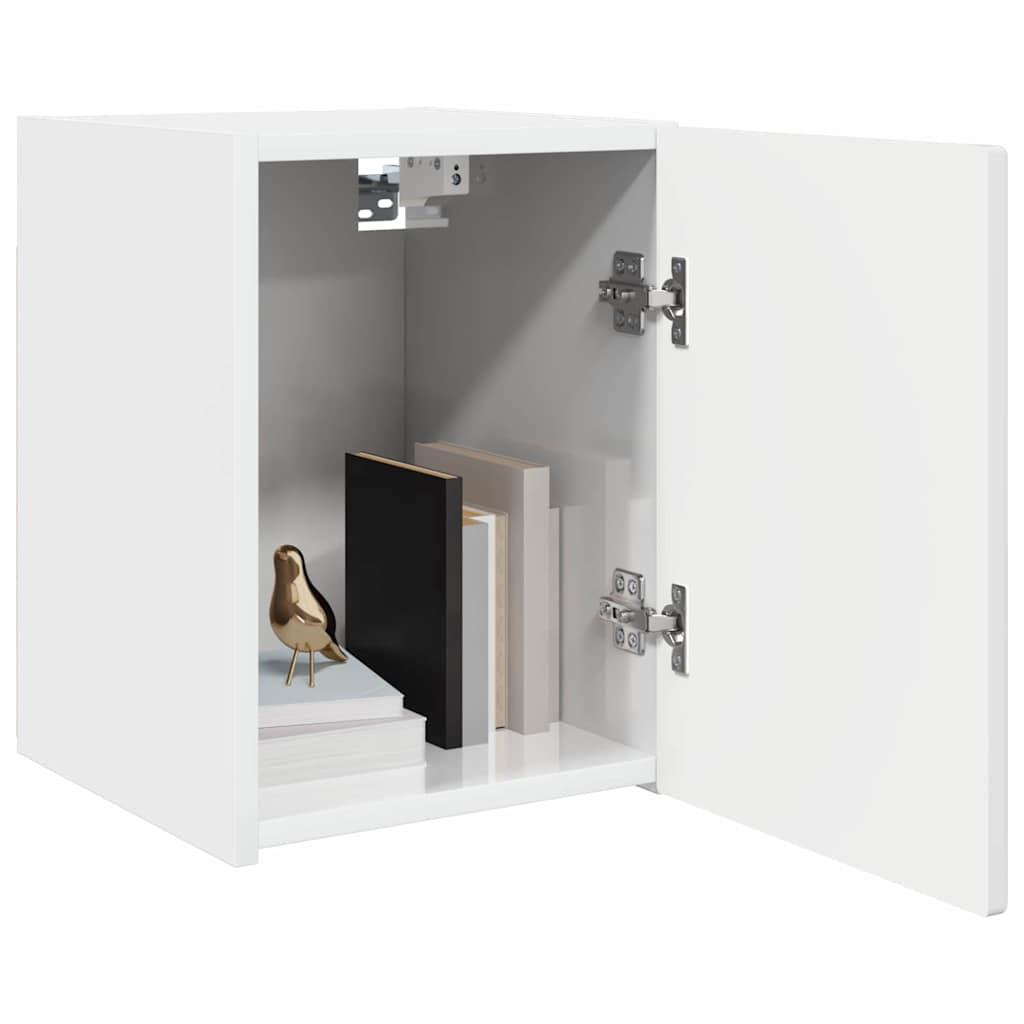 vidaXL TV Wall Cabinet 30 x 31 x 40 cm Gloss White Engineered Wood 3