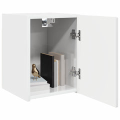 vidaXL TV Wall Cabinet 2 pcs Gloss White Engineered Wood 3