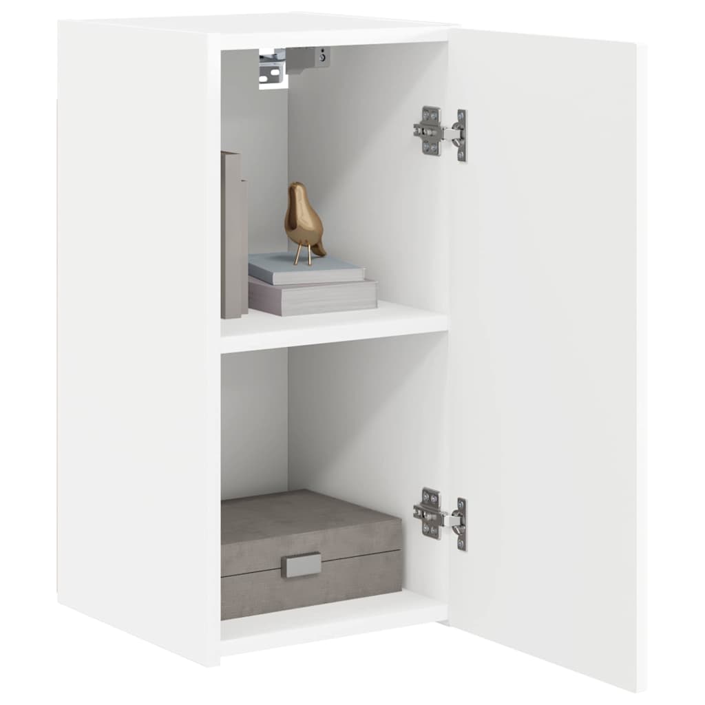 vidaXL TV Wall Cabinet 30 x 31 x 60 cm White Engineered Wood 3