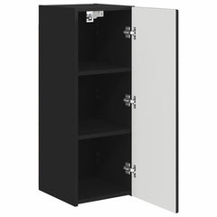 vidaXL TV Wall Cabinet 30 x 31 x 80 cm Black Engineered Wood 5