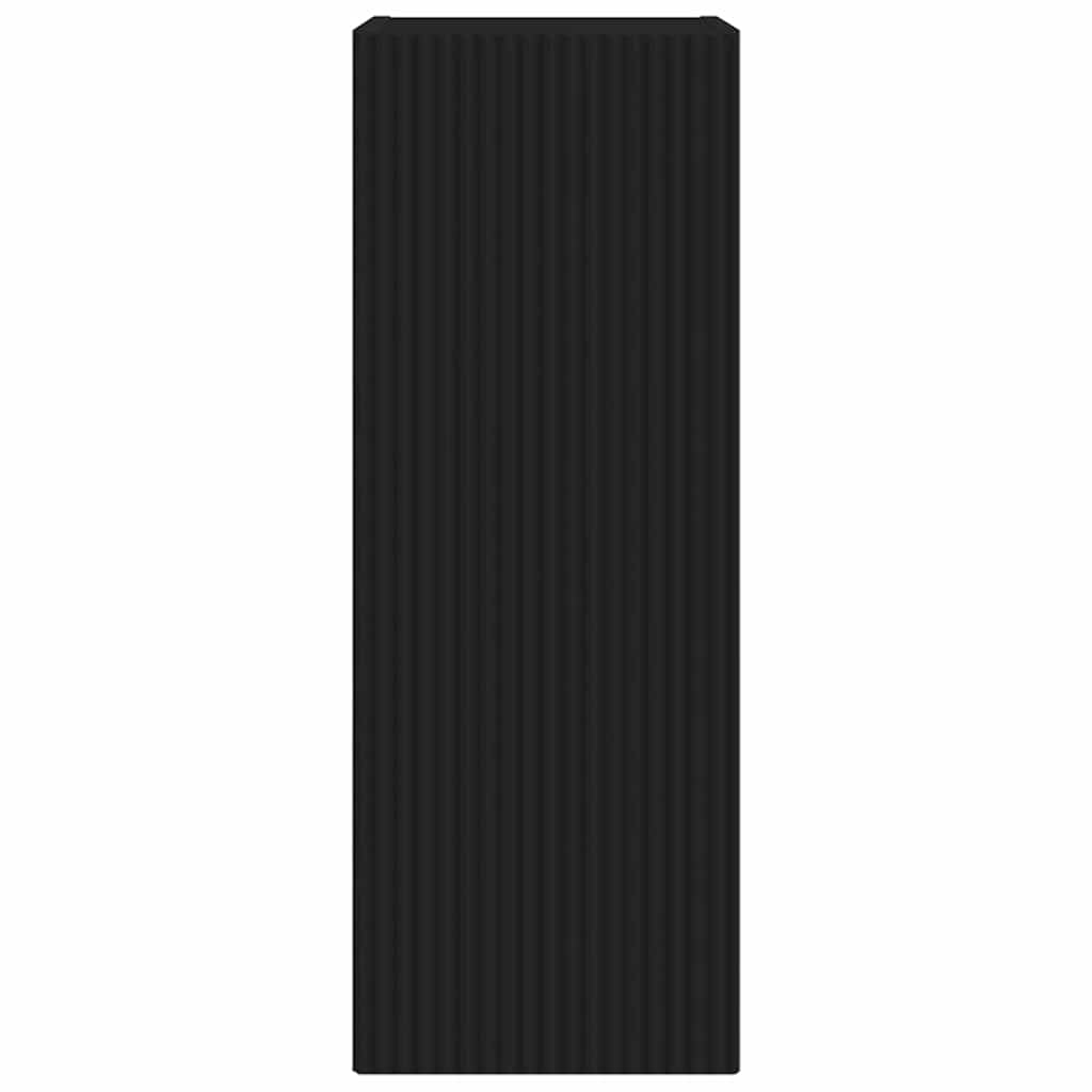 vidaXL TV Wall Cabinet 30 x 31 x 80 cm Black Engineered Wood 6