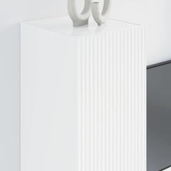 vidaXL TV Wall Cabinet 30 x 31 x 80 cm Gloss White Engineered Wood 4