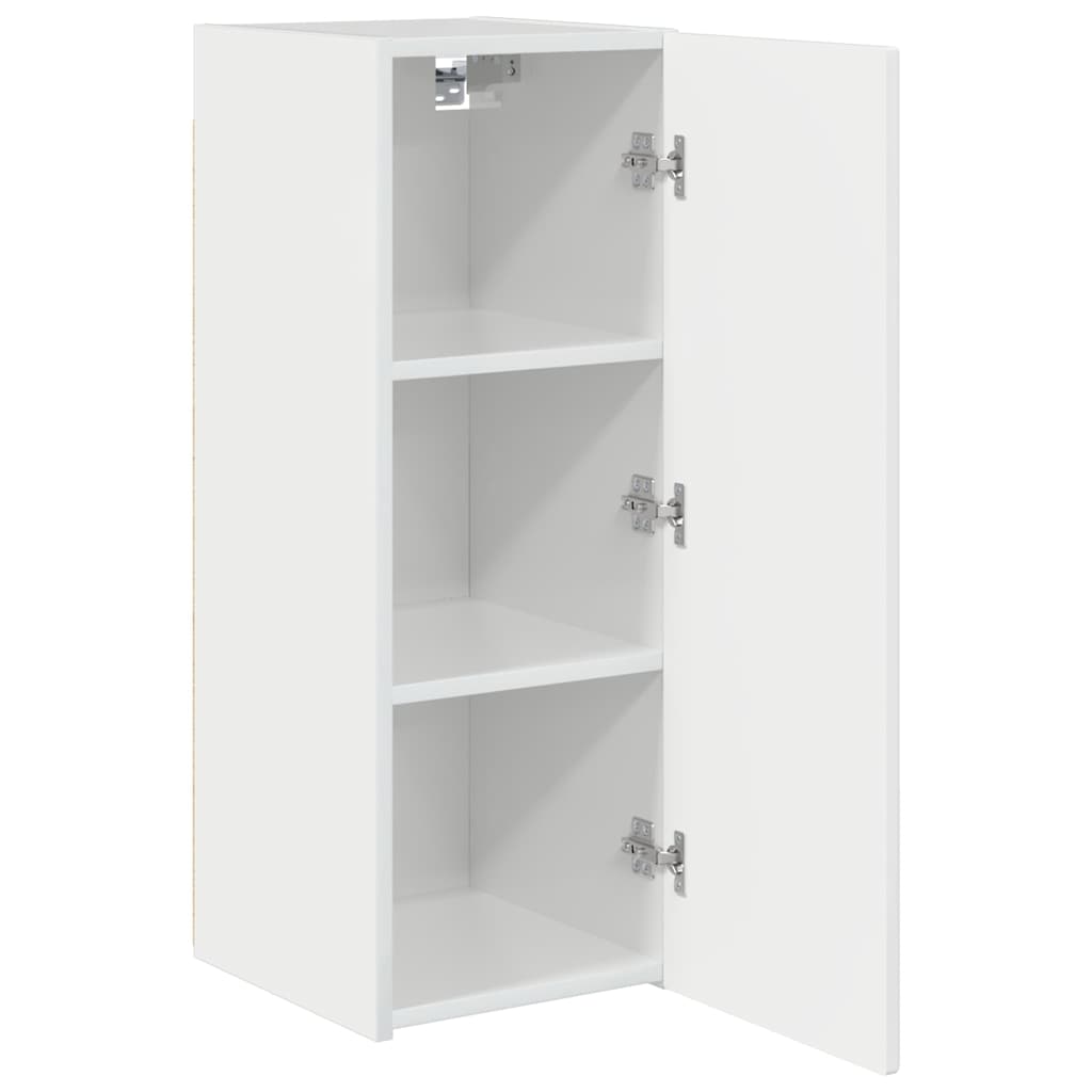 vidaXL TV Wall Cabinet 30 x 31 x 80 cm Gloss White Engineered Wood 5