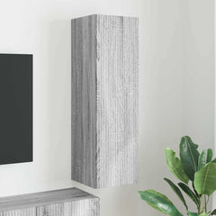 vidaXL TV Wall Cabinet 30 x 31 x 100 cm Grey Sonoma Engineered Wood 1